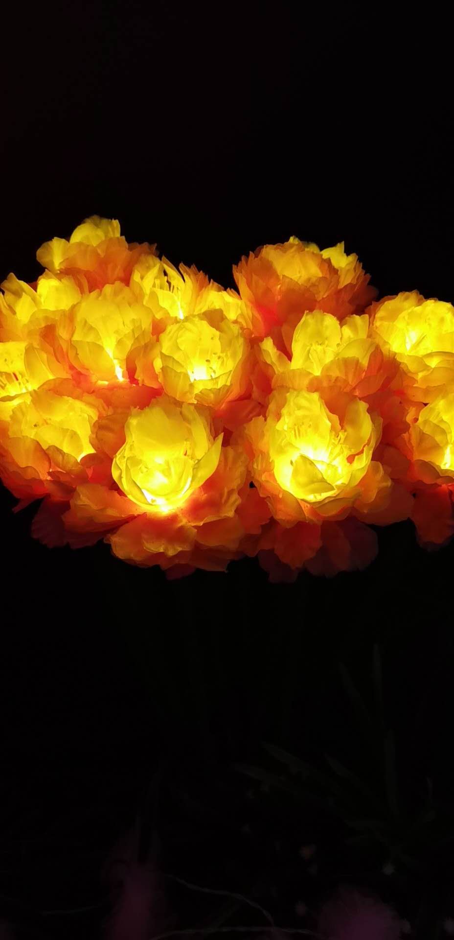 LED高仿真牡丹地插