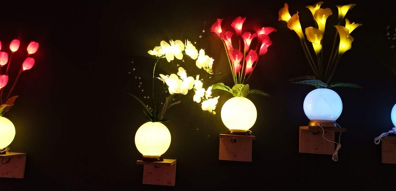 LED蝴蝶兰花瓶
