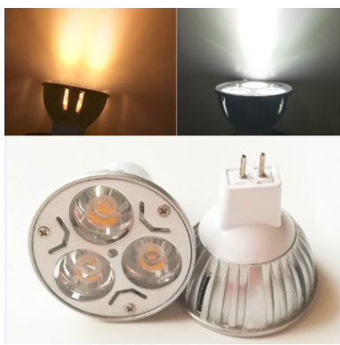 外贸品质MR16 12V 插脚 3W Led灯杯 压铸外壳大功率Led射灯灯杯