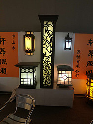 中式简约户外黄光白光庭院壁灯落地灯箱