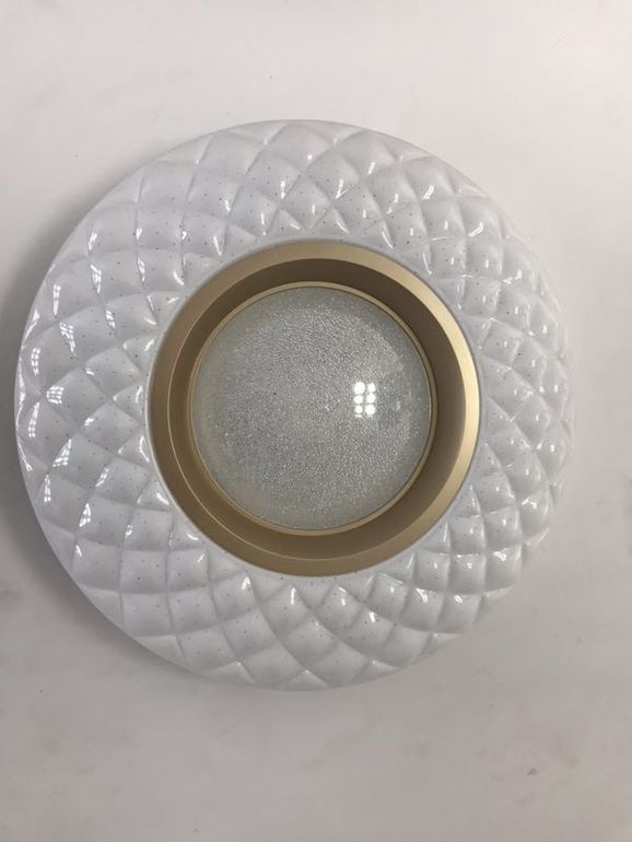 向日葵花纹金色内边吸顶灯