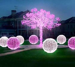 3D立体圆球造型景观灯