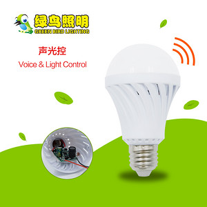 螺旋款白色声光控LED球泡灯