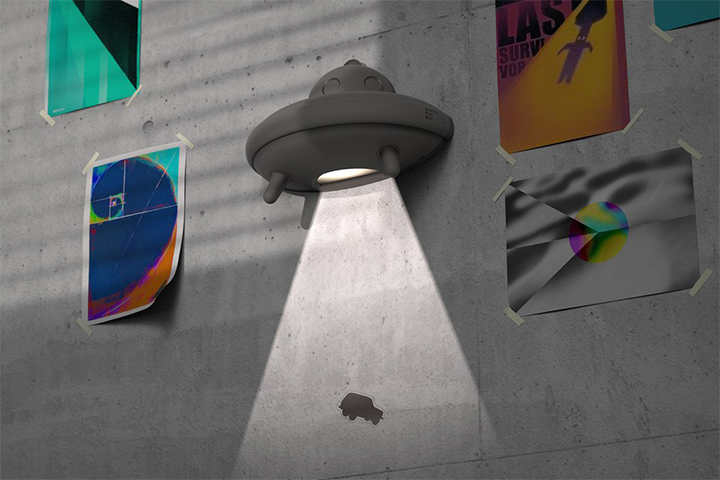 飞碟夜灯……给生活增加一点量子波动的魔力