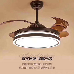 温馨家用欧式简约卧室客厅电风扇吊灯