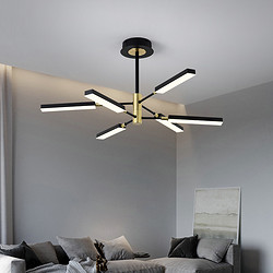 厂家供应新款北欧后现代客厅卧室吊灯家装线条铝材亚克力LED灯具