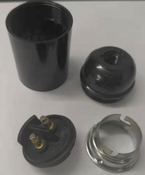 B15-D02 B22-D02 电木 锁线式 灯头 灯座_复制