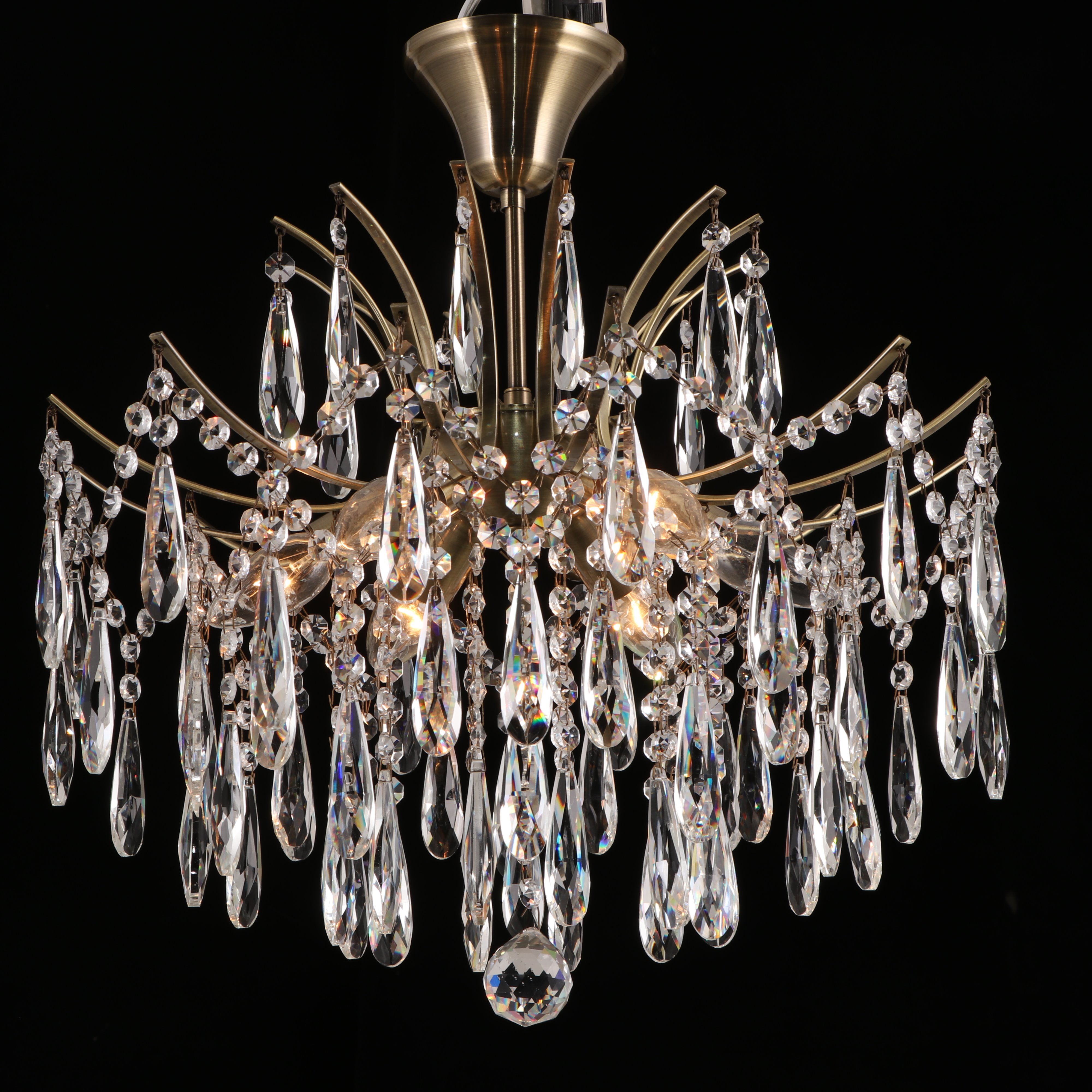 黑底亮灯水晶灯吊灯MD33470-6