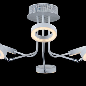 黑底亮灯吊灯白色简约MD34303-6