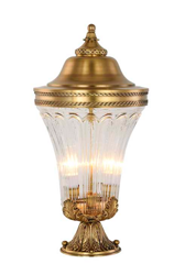 欧玛D0845型号铜灯古典柱头灯