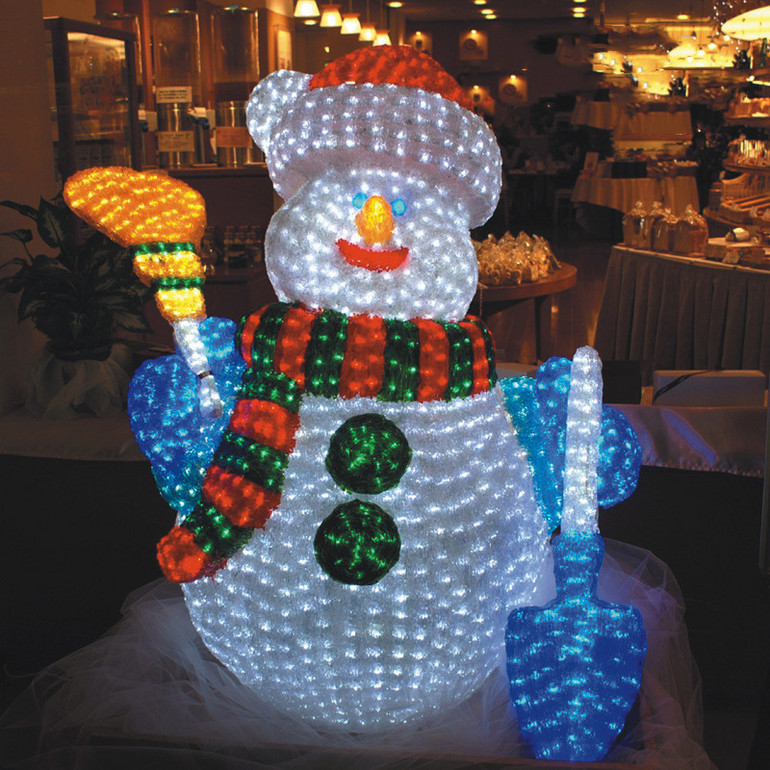 LED滴胶3D圣诞雪人