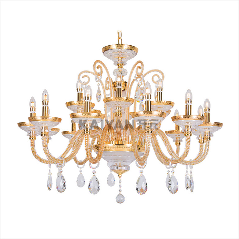 开元灯饰奢华欧式水晶灯餐厅灯客厅灯进口吊灯