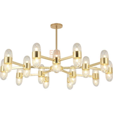 现代简约吊灯DW-D3237-30电镀金-白光