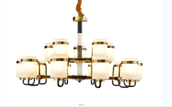 港迪来特新中式全铜吊灯