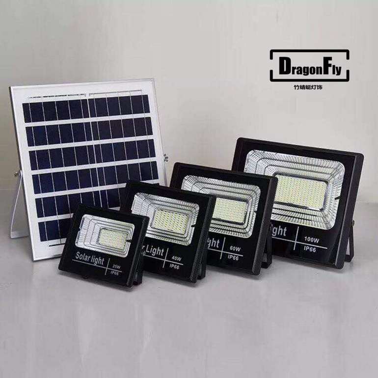 竹蜻蜓黑色太阳能投光灯