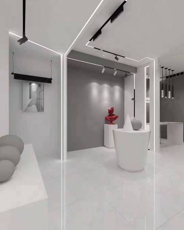 特略黑色简约餐厅轨道灯