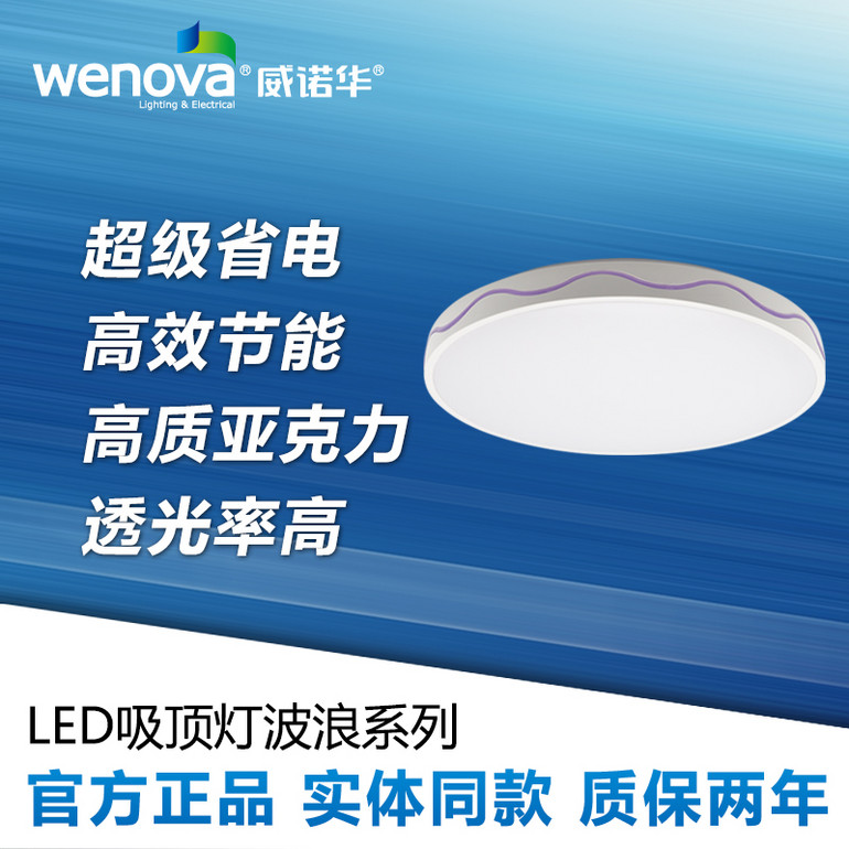 波浪吸顶灯客厅灯大气现代简约卧室灯具