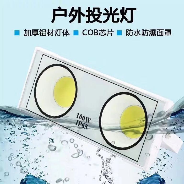 100W IP65 加厚铝材灯体户外投光灯