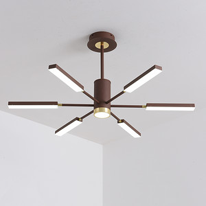 2020新款铝材亚克力高透光线条吊灯现代简约客厅卧室LED灯具灯饰 