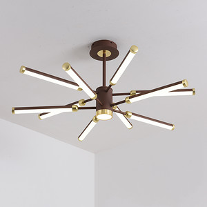 厂家供应新款北欧后现代客厅卧室吊灯家装亚克力线条LED灯具