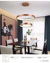 客厅灯现代简约网红创意个性轻奢环形餐吊灯