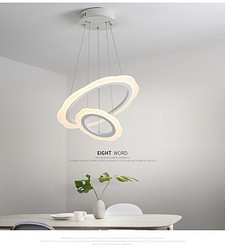 客厅灯现代简约LED个性大气卧室梅花边餐厅灯具