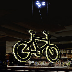自行车现代简约艺术水晶灯吊灯