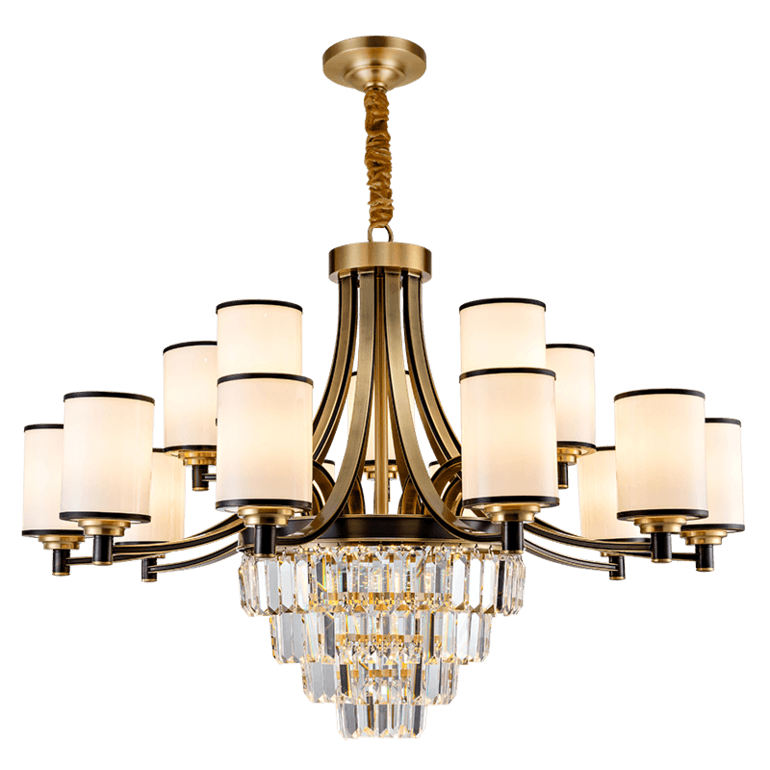 同花顺中式餐厅过道客厅水晶吊灯