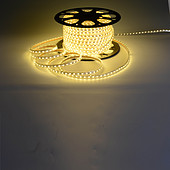 现代黄光室外LED高压软灯带
