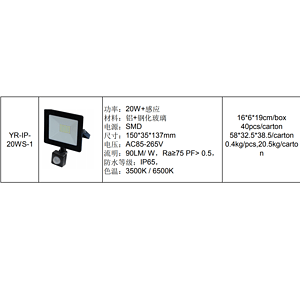 优瑞YR-IP- 20WS-1系列投光灯