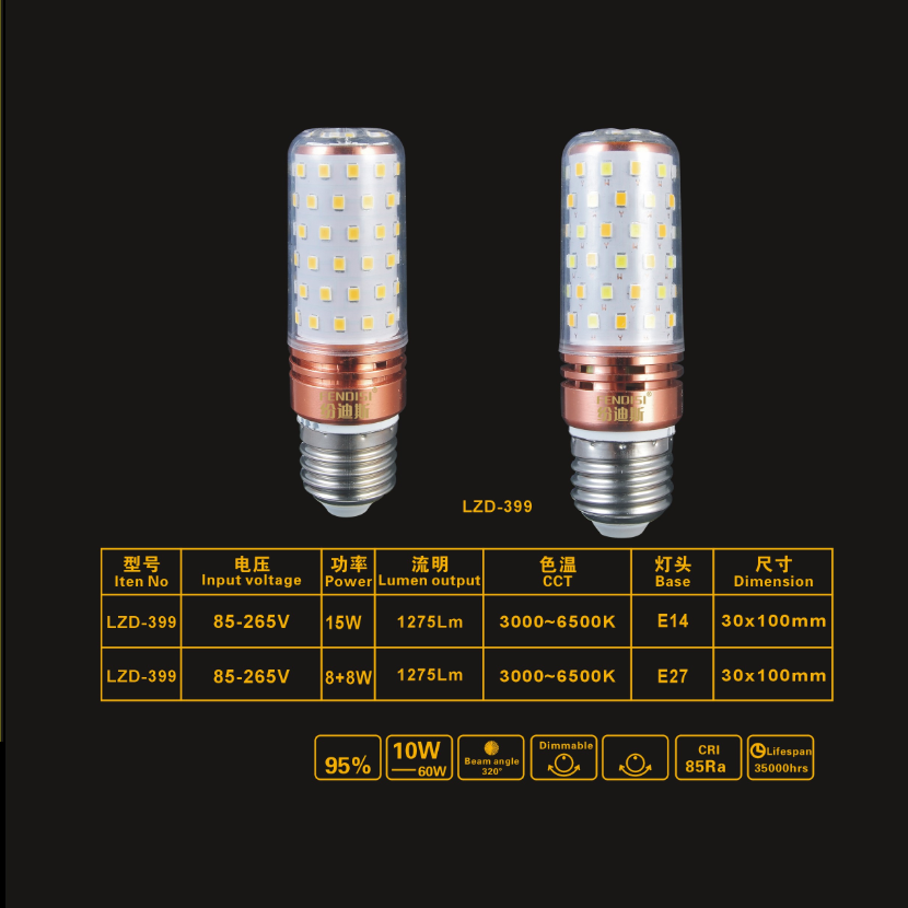 蕾曼斯LZD-399系列玉米球泡灯