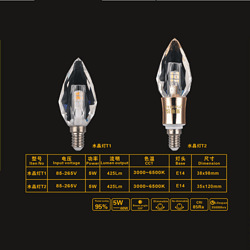 蕾曼斯水晶灯T1/T2系列球泡灯