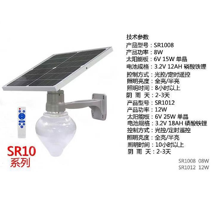 光控SR10系列太阳能灯