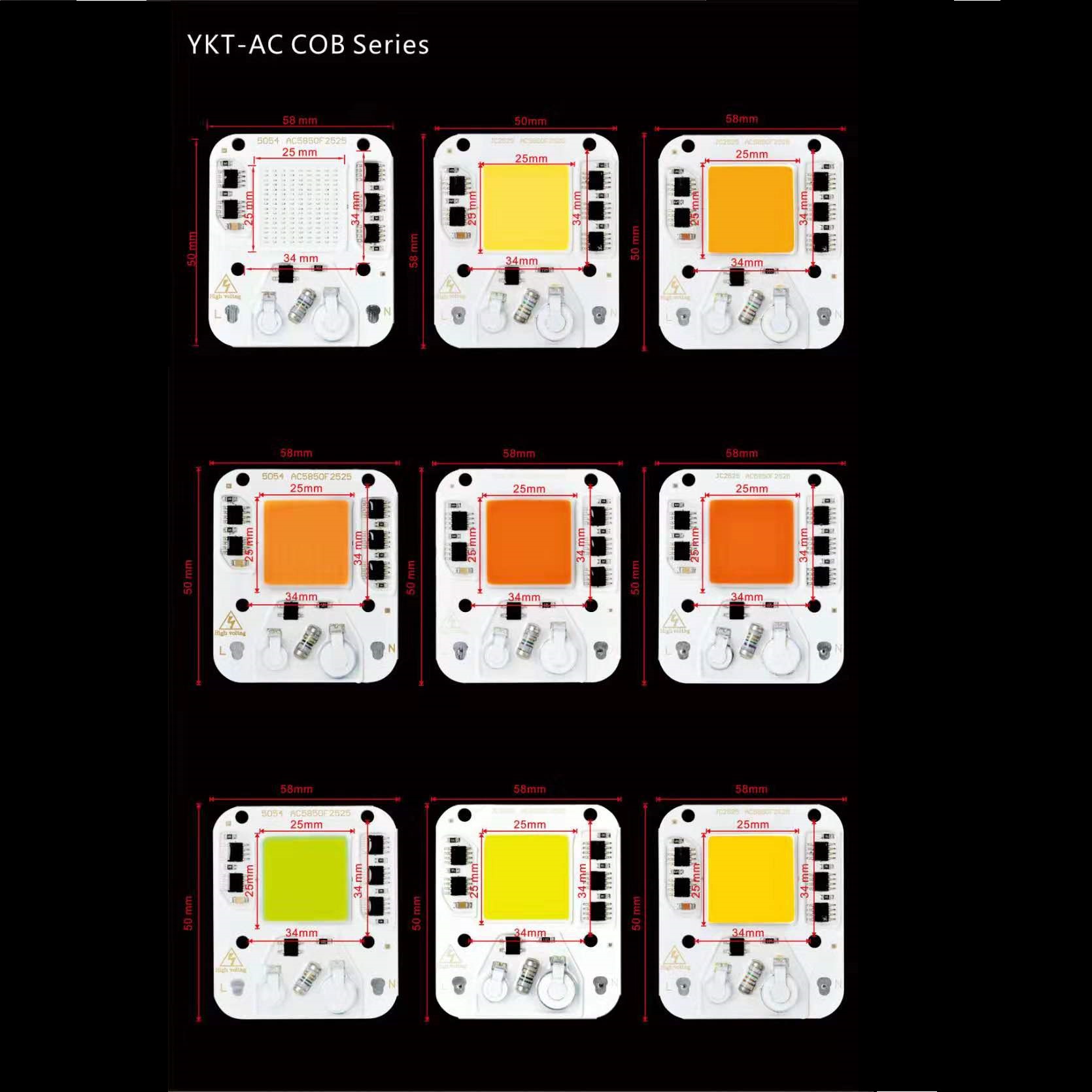 永康泰YKT-AC COB Series LED贴片灯珠3w大功率