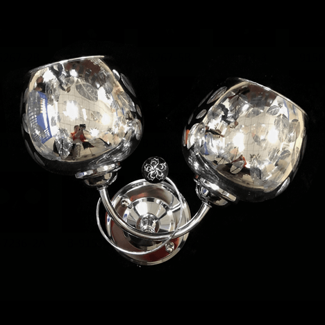 燚阳银色双头壁灯