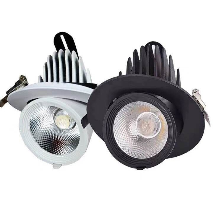 升级款个性白色可调节光束筒灯