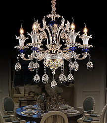 欧式浪漫主义客厅餐厅水晶吊灯