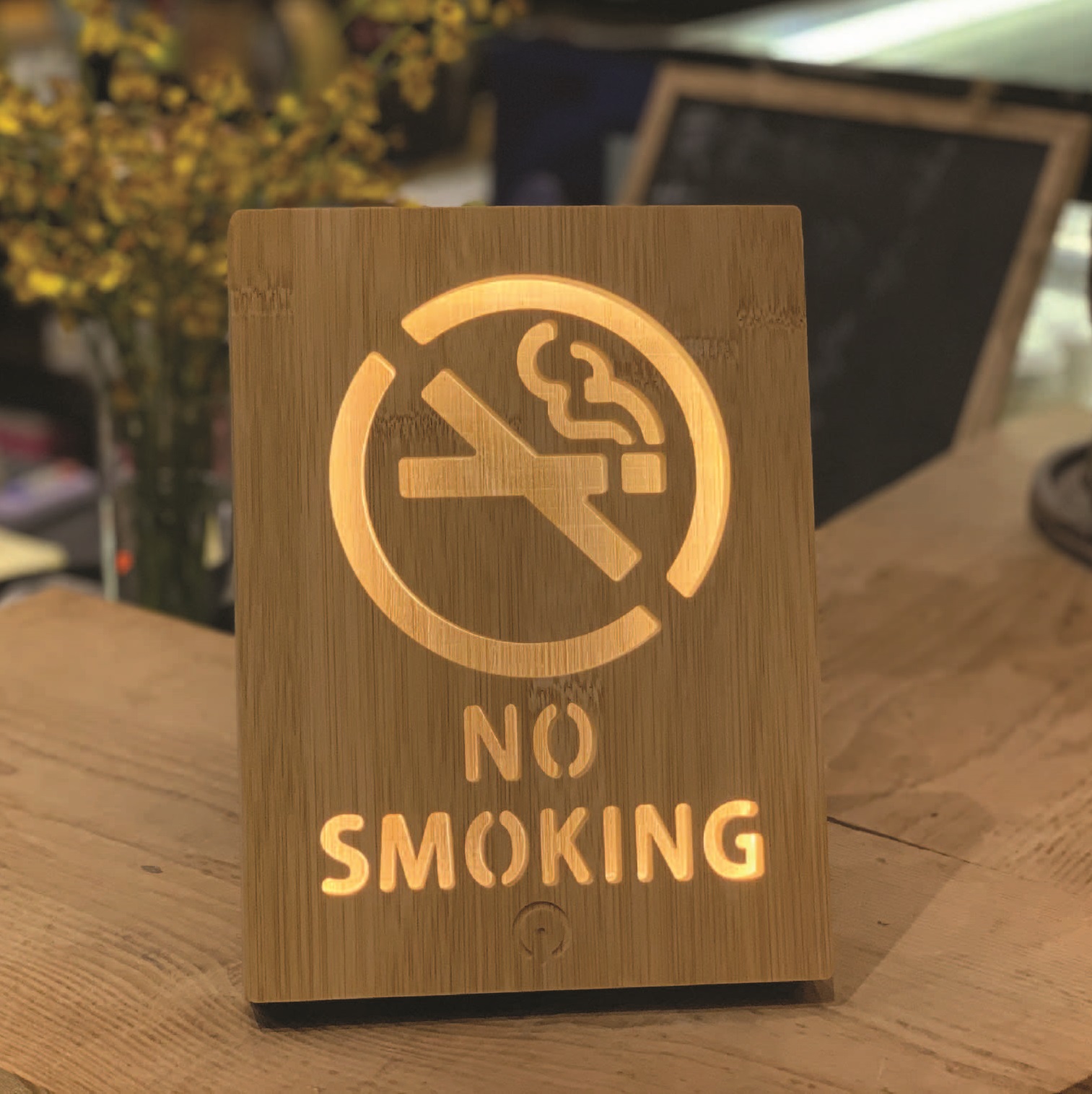 竹制广告标示灯