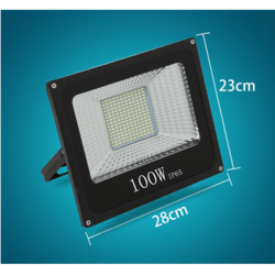 100W IP65 户外方形防水防爆投光灯
