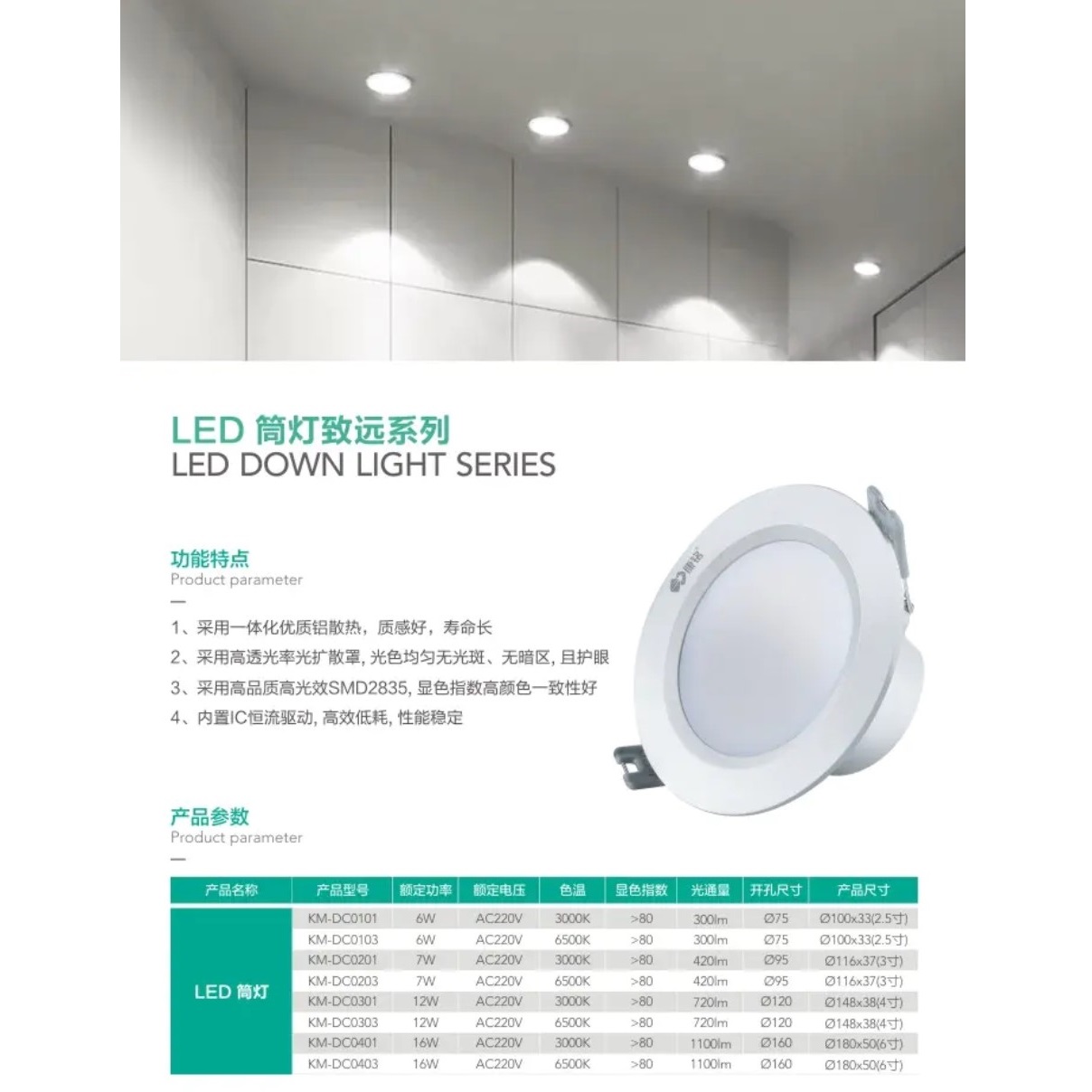 LED筒灯致远系列