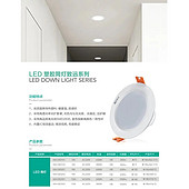 LED塑膠筒燈致遠系列