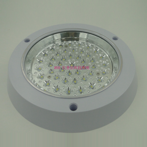 成品明装圆形厨卫灯5W2835灯珠 透明 磨砂罩