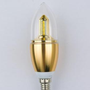 现代透明横流驱动蜡烛LED球泡
