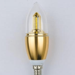现代透明横流驱动蜡烛LED球泡