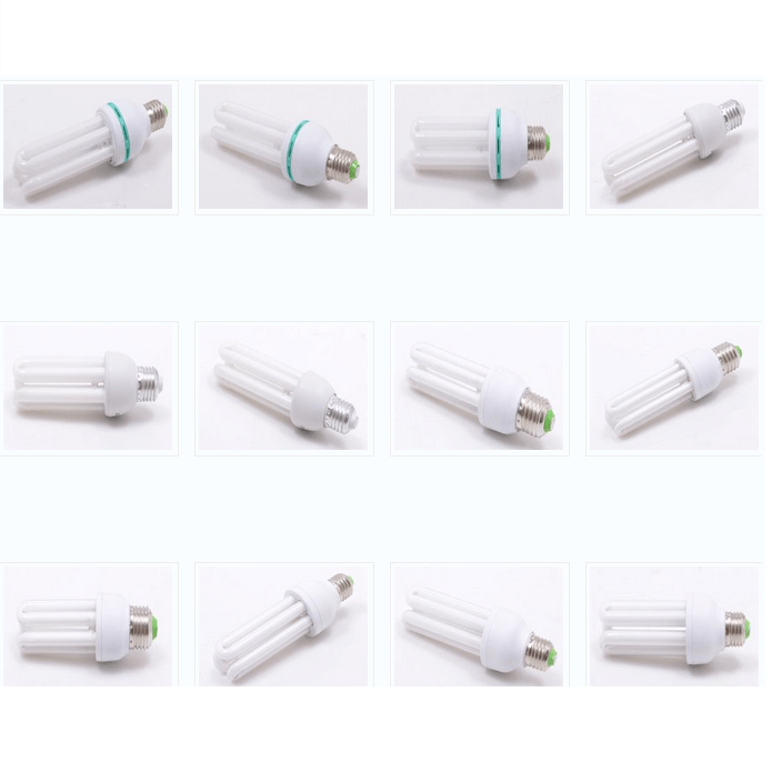 简约白色3U电子节能灯