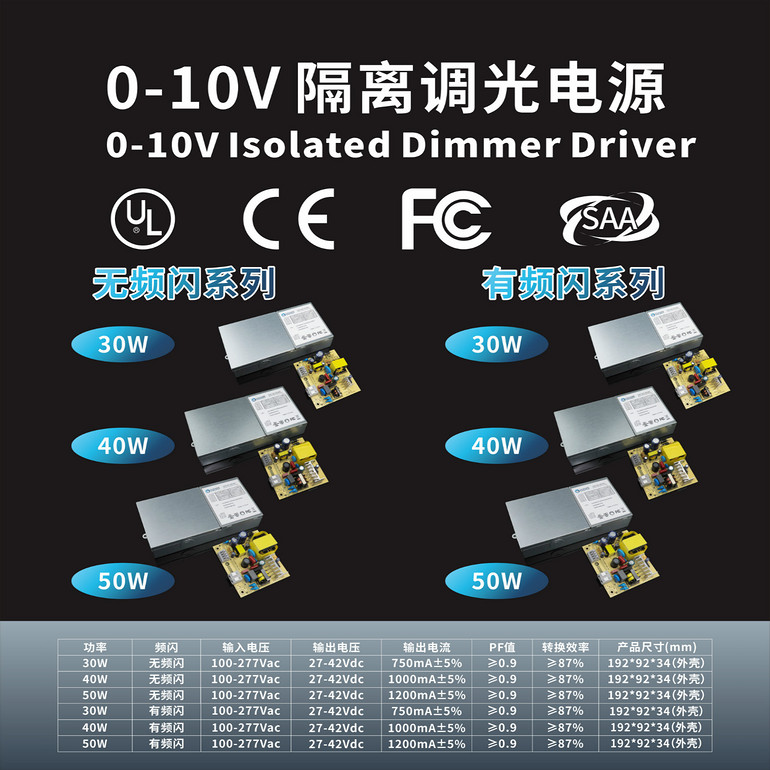 0-10V隔离调光电源