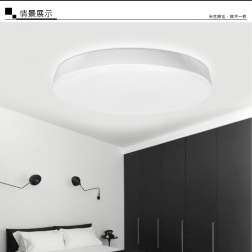 雷品简约卧室LED吸顶灯