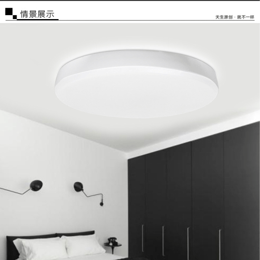 雷品简约卧室LED吸顶灯