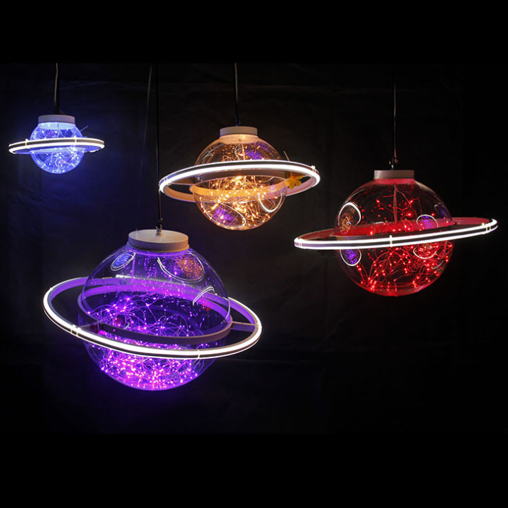 LED满天星圆球灯婚庆道具星空球太空星球商场舞台婚礼吊灯