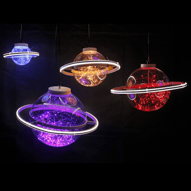 led满天星圆球灯婚庆道具星空球太空星球商场舞台婚礼吊灯